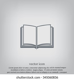 Book icon isolated on white background