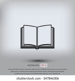 Book icon isolated on white background