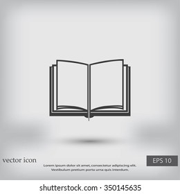 Book icon isolated on white background