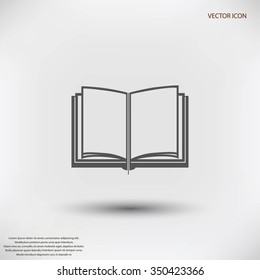 Book icon isolated on white background