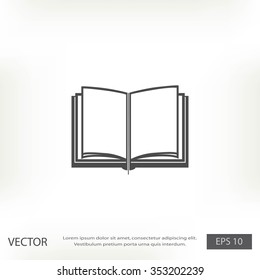 Book icon isolated on white background