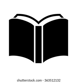 Book icon isolated on white background. Vector art.