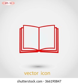 Book icon isolated on white background