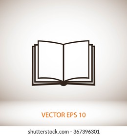 Book icon isolated on white background