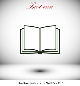 Book icon isolated on white background