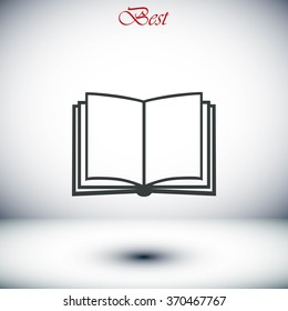 Book icon isolated on white background