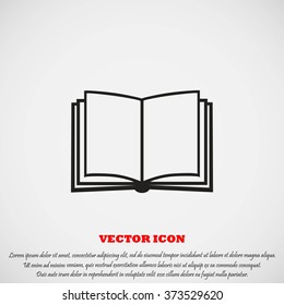 Book icon isolated on white background