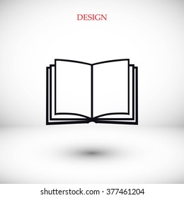 Book icon isolated on white background