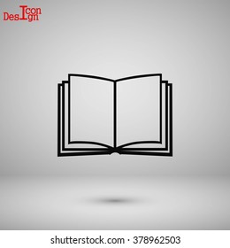Book icon isolated on white background