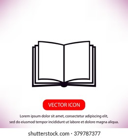 Book icon isolated on white background