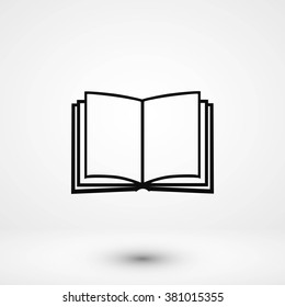 Book icon isolated on white background
