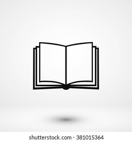 Book icon isolated on white background