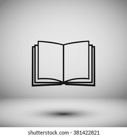 Book icon isolated on white background
