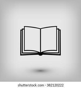 Book icon isolated on white background