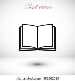 Book icon isolated on white background