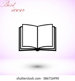 Book icon isolated on white background