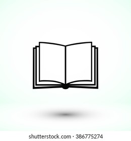 Book icon isolated on white background