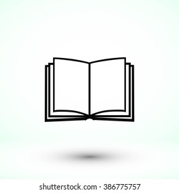 Book icon isolated on white background