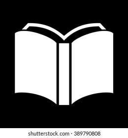 Book icon isolated on white background. Vector art.