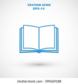 Book icon isolated on white background