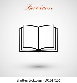 Book icon isolated on white background