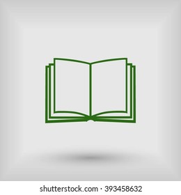 Book icon isolated on white background