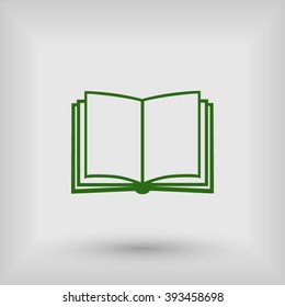 Book icon isolated on white background