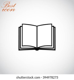 Book icon isolated on white background