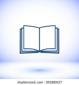 Book icon isolated on white background