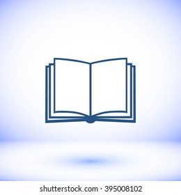 Book icon isolated on white background