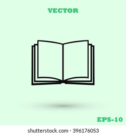 Book icon isolated on white background