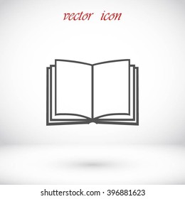 Book icon isolated on white background