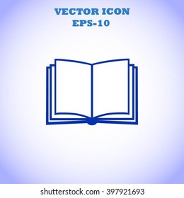 Book icon isolated on white background