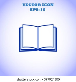 Book icon isolated on white background