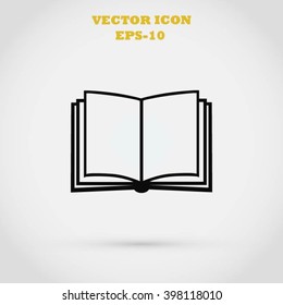 Book icon isolated on white background