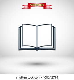 Book icon isolated on white background