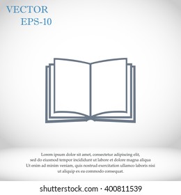 Book icon isolated on white background