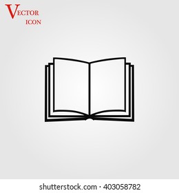 Book icon isolated on white background