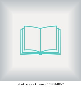 Book icon isolated on white background