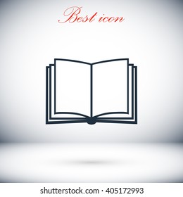 Book icon isolated on white background