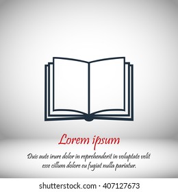 Book icon isolated on white background