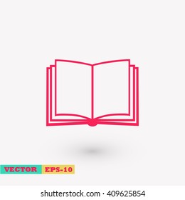 Book icon isolated on white background
