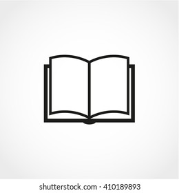 Book Icon Isolated on White Background