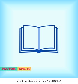 Book icon isolated on white background
