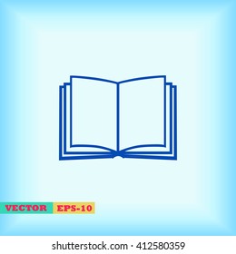 Book icon isolated on white background