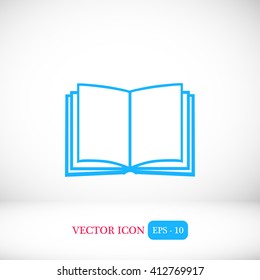 Book icon isolated on white background