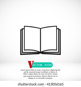 Book icon isolated on white background