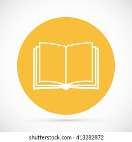 Book icon isolated on white background