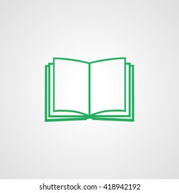Book icon isolated on white background