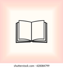 Book icon isolated on white background
